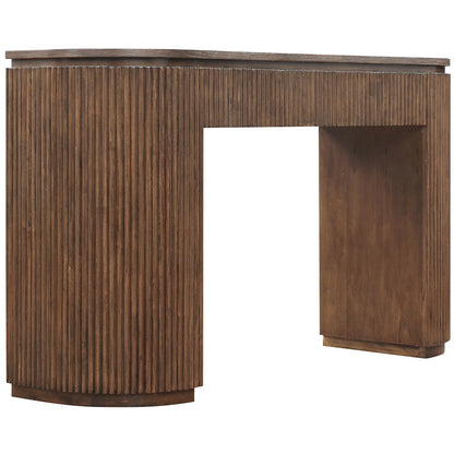 Astrid Brown Solid Wood And Oak Veneer Console Table