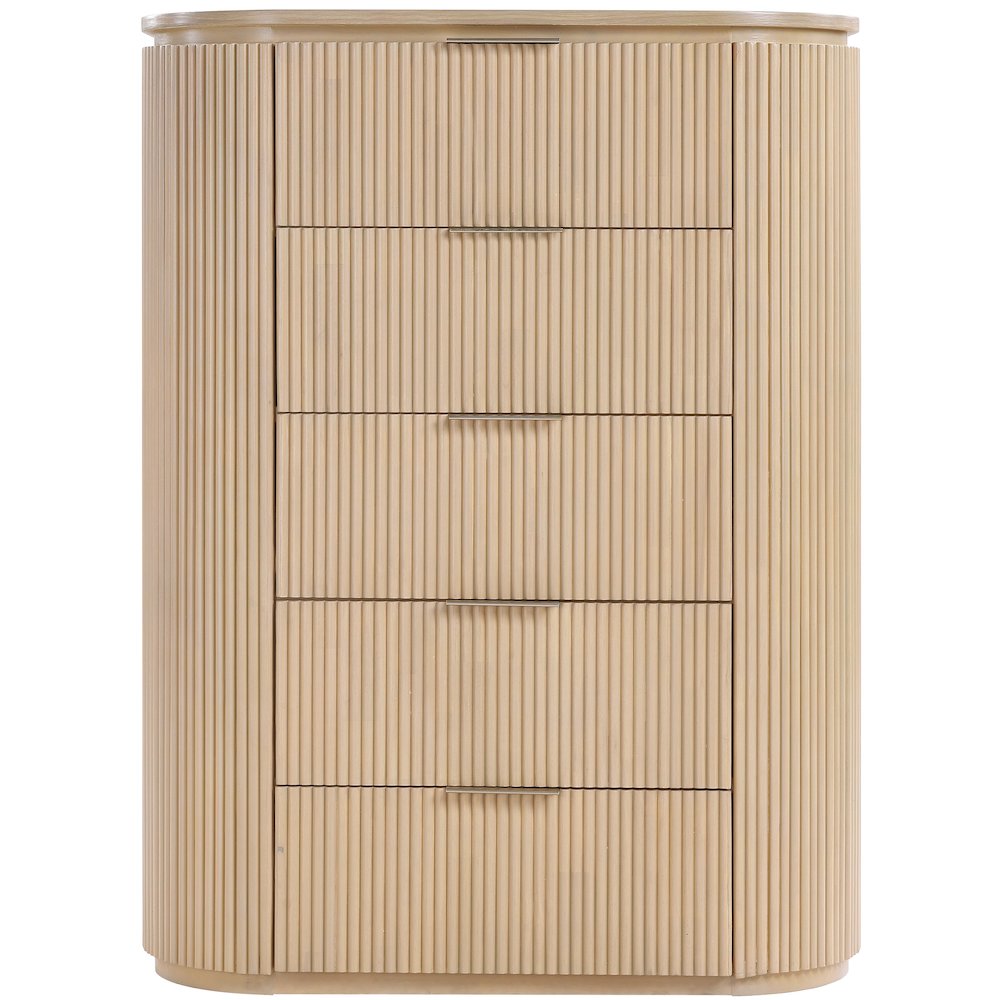 Astrid Natural Solid Wood And Oak Veneer Chest