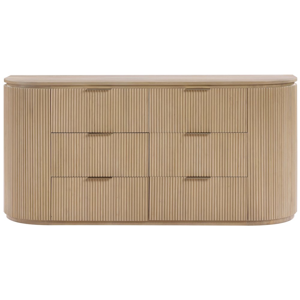 Astrid Natural Solid Wood And Oak Veneer Dresser