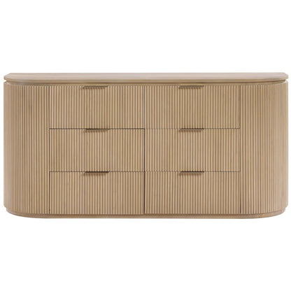 Astrid Natural Solid Wood And Oak Veneer Dresser