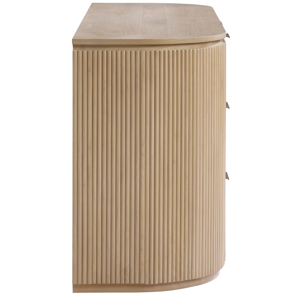 Astrid Natural Solid Wood And Oak Veneer Dresser