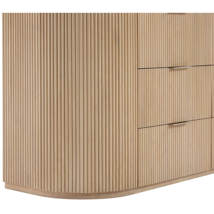 Astrid Natural Solid Wood And Oak Veneer Dresser