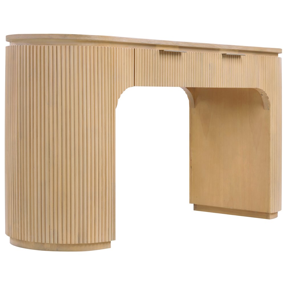 Astrid Natural Solid Wood And Oak Veneer Desk