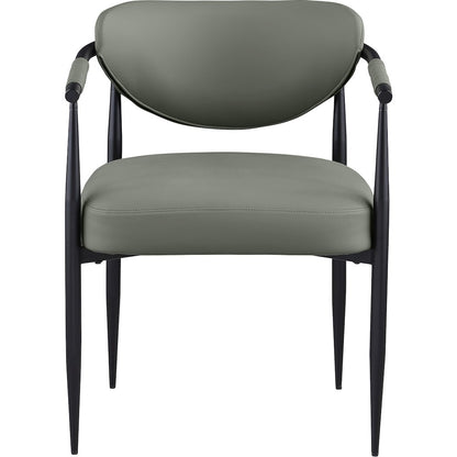 Virella Olive Vegan Leather Upholstered Dining Chair, Set of 2