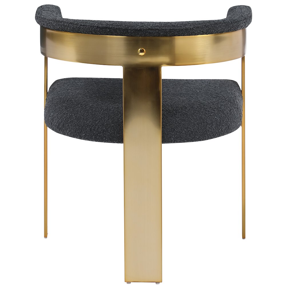 Romeo Black Boucle Fabric Dining Chair, Set of 2