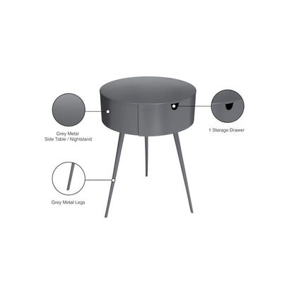 Bali Grey Night Stand