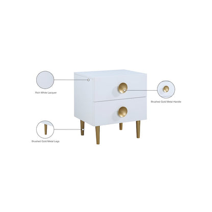 Zayne White Night Stand