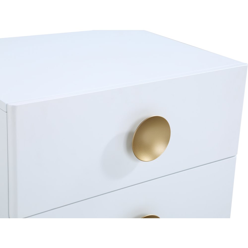 Zayne White Night Stand