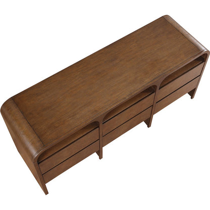 Giada Brown Solid Wood And Veneer Dresser