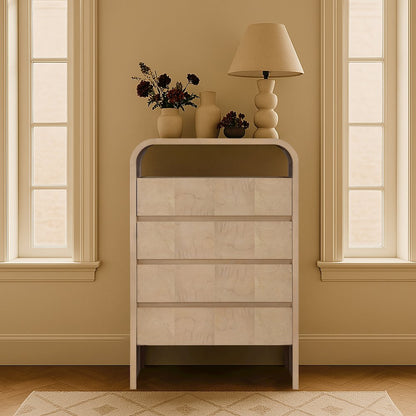 Giada Natural Solid Wood And Veneer Chest