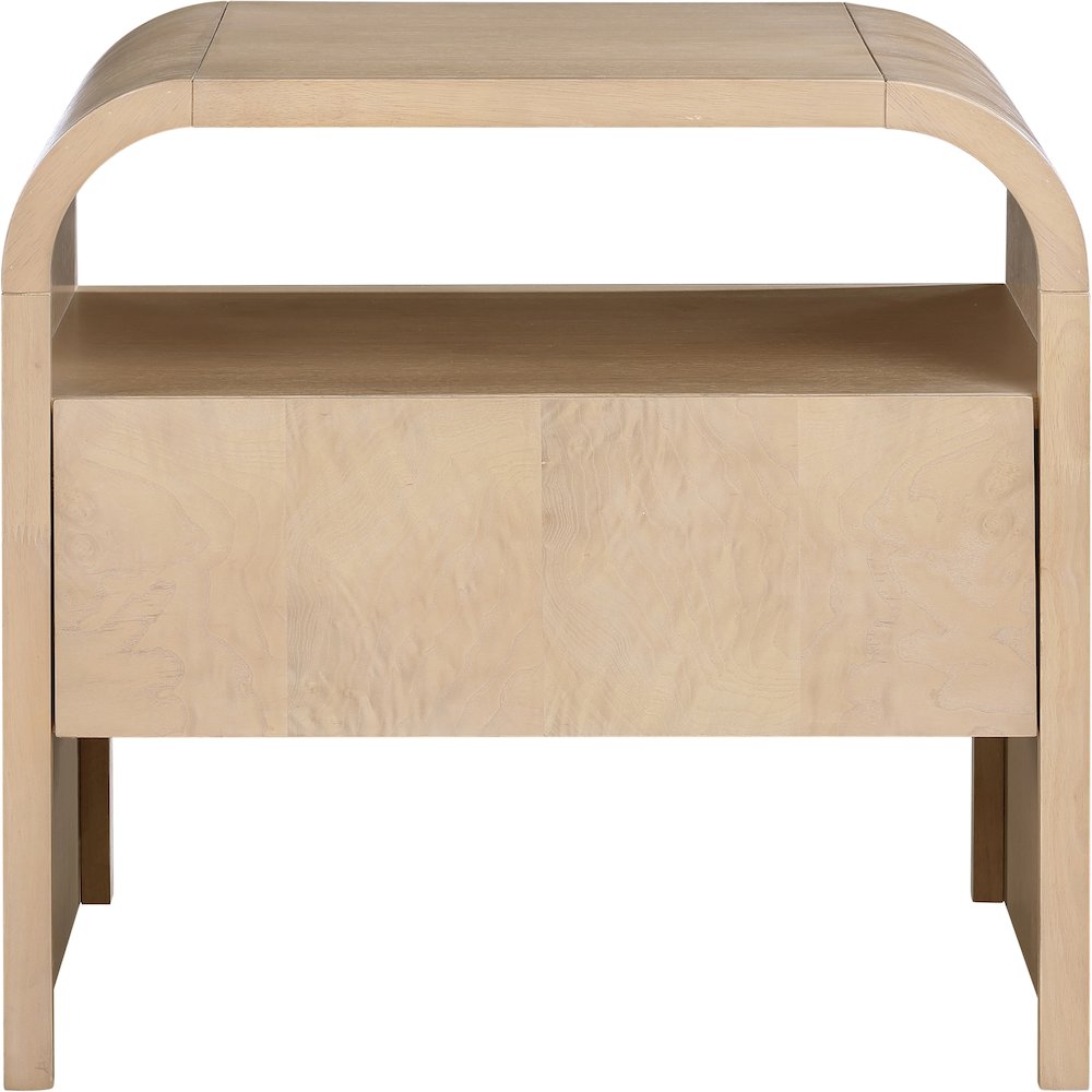 Giada Natural Solid Wood And Veneer Nightstand