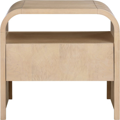 Giada Natural Solid Wood And Veneer Nightstand