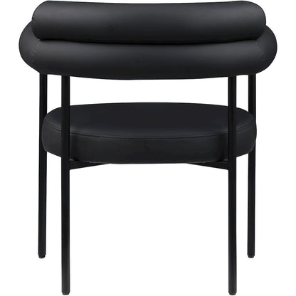 Blake Black Vegan Leather Dining Chair, Set of 2