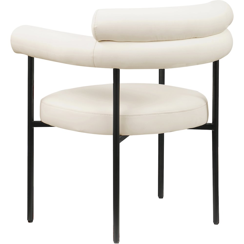 Blake Cream Vegan Leather Dining Chair, Set of 2
