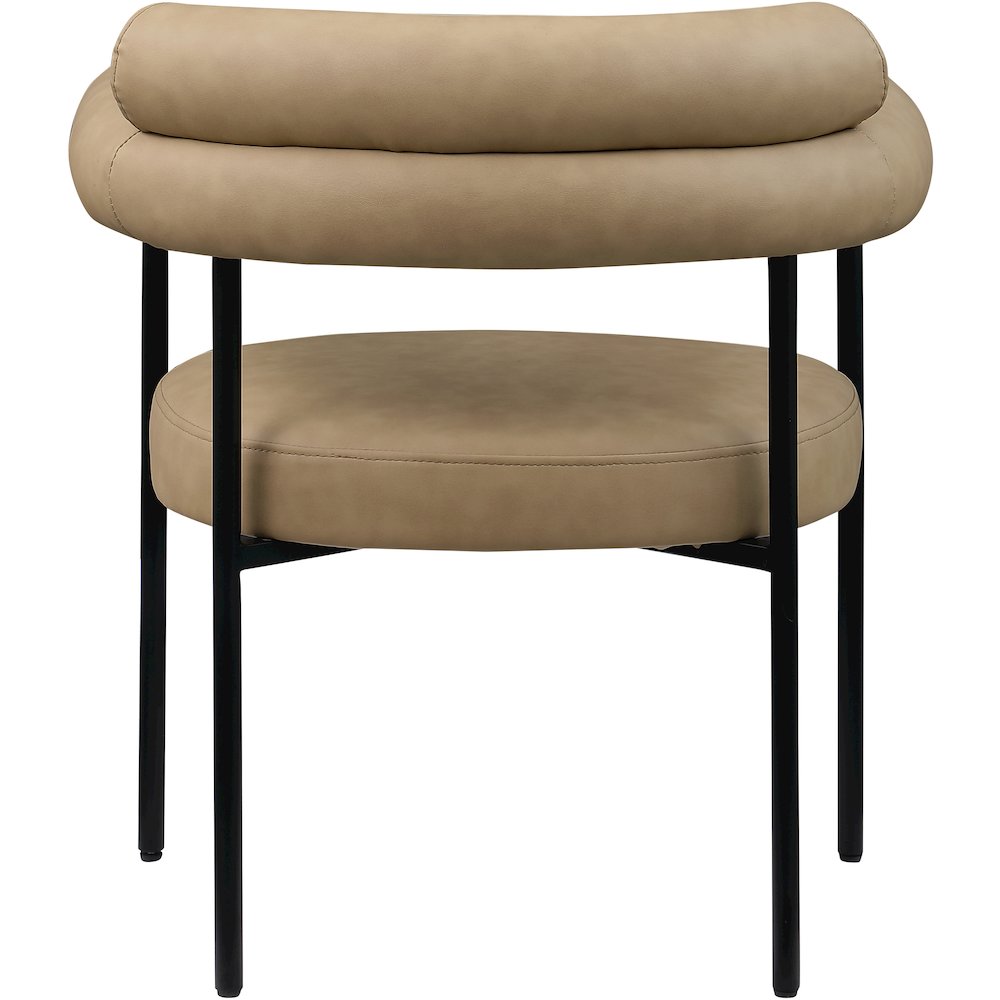 Blake Tan Vegan Leather Dining Chair, Set of 2