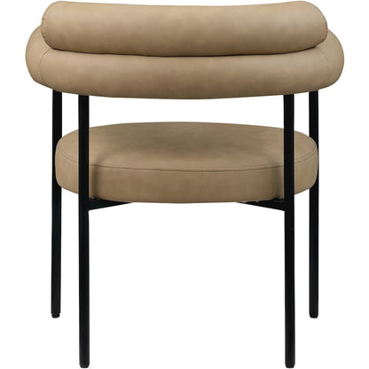 Blake Tan Vegan Leather Dining Chair, Set of 2