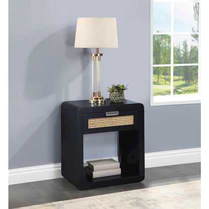 Langham Black Night Stand