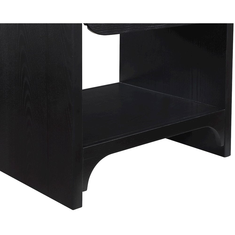 Hayes Black Night Stand / Side Table