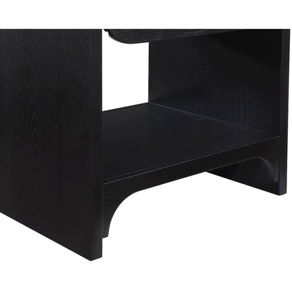 Hayes Black Night Stand / Side Table