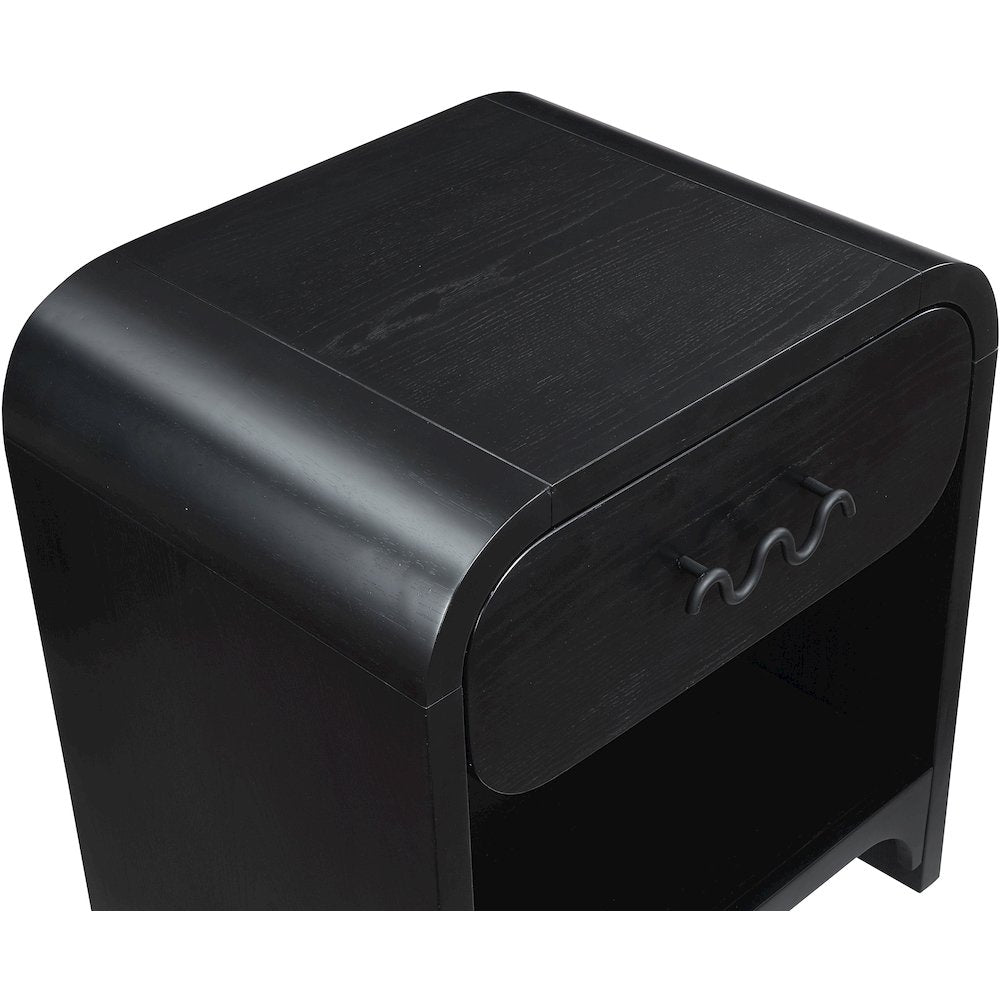 Hayes Black Night Stand / Side Table