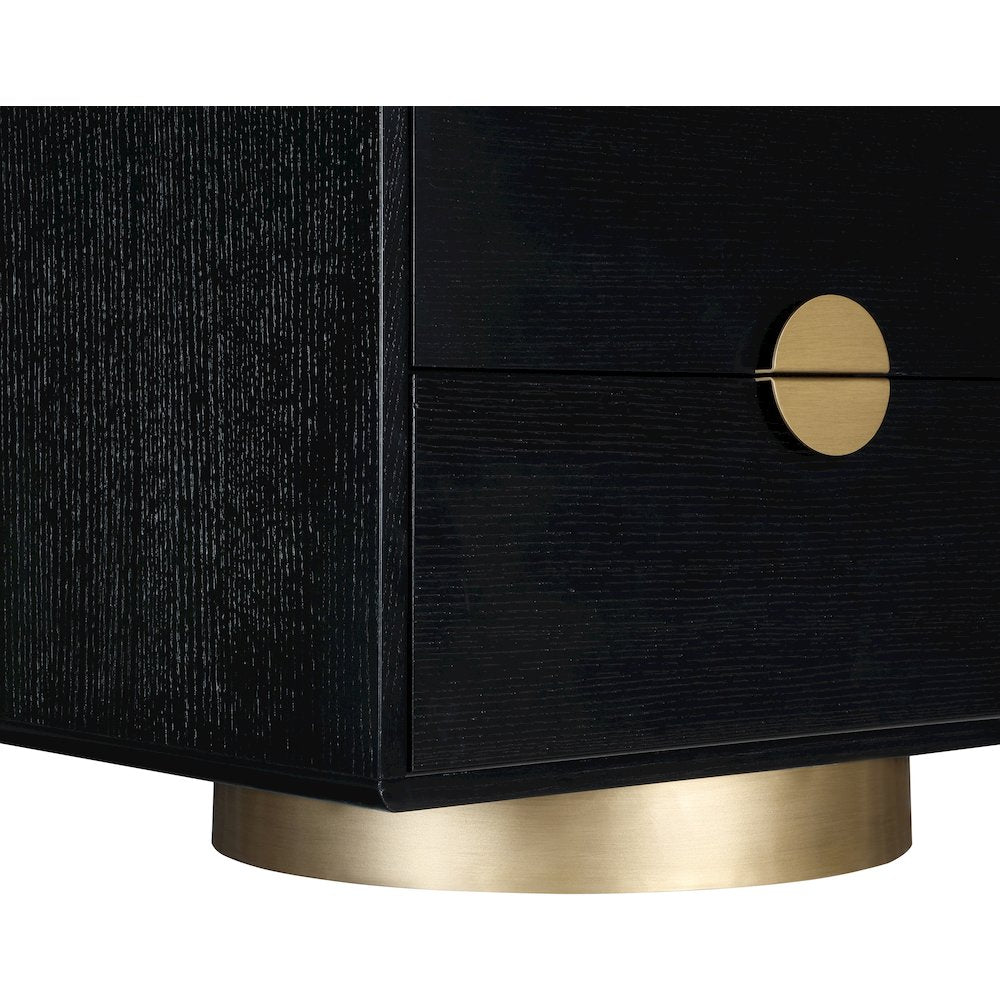 Wade Black Night Stand / Side Table