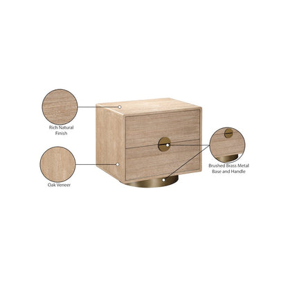 Wade Natural Night Stand / Side Table
