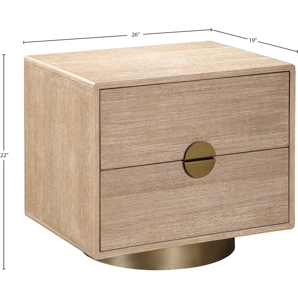 Wade Natural Night Stand / Side Table