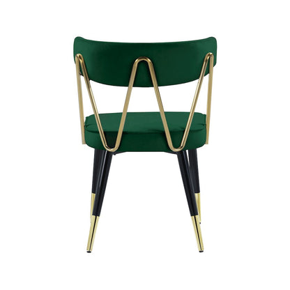 Rheingold Green Velvet Dining Chair, Set of 2