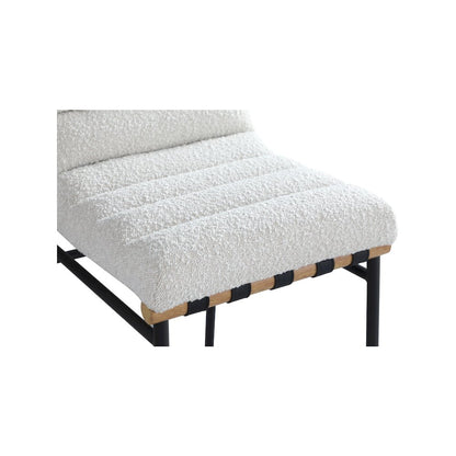 Burke Cream Boucle Fabric Counter Stool