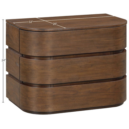 Annalise Brown Solid Wood Night Stand