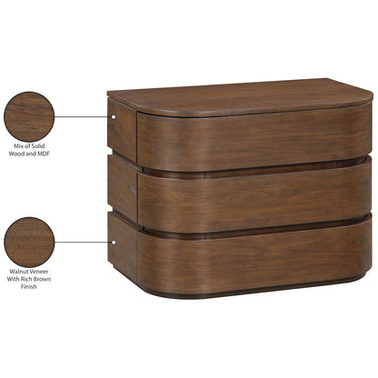 Annalise Brown Solid Wood Night Stand