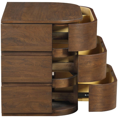 Annalise Brown Solid Wood Night Stand
