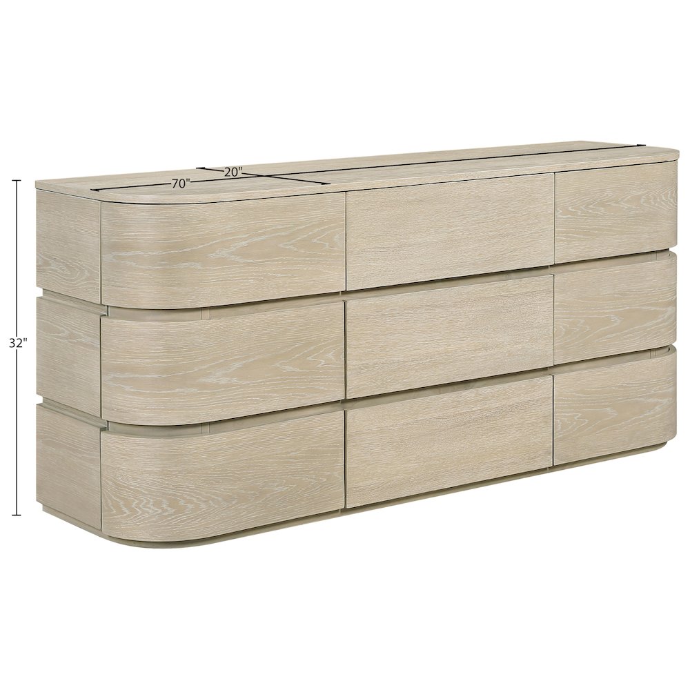 Annalise Natural Solid Wood Dresser