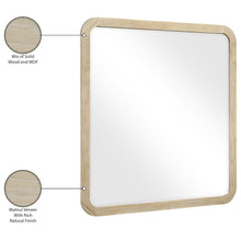 Annalise Natural Solid Wood Mirror