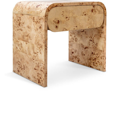 Cresthill Natural Burl Wood Night Stand