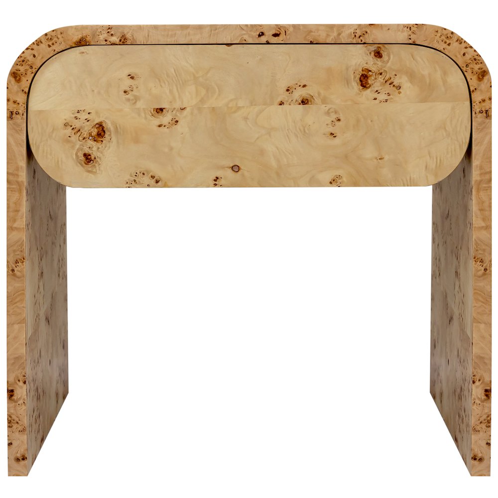 Cresthill Natural Burl Wood Night Stand