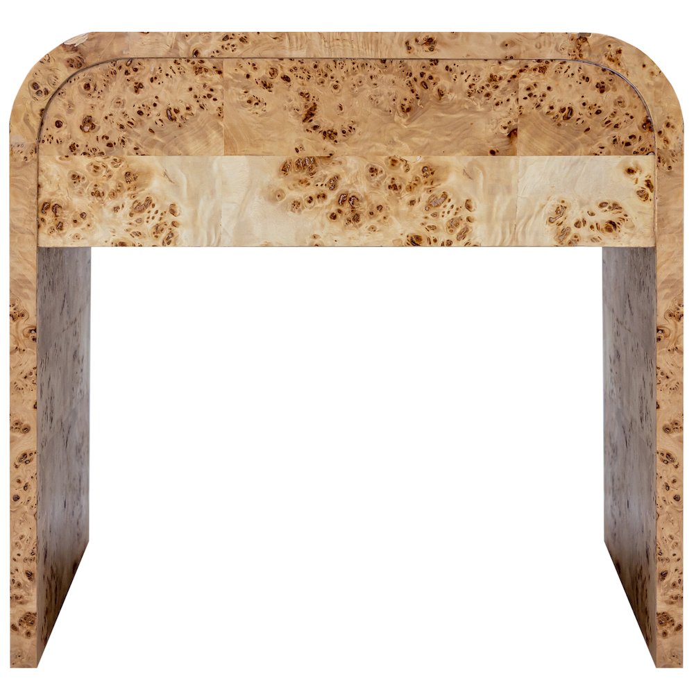 Cresthill Natural Burl Wood Night Stand