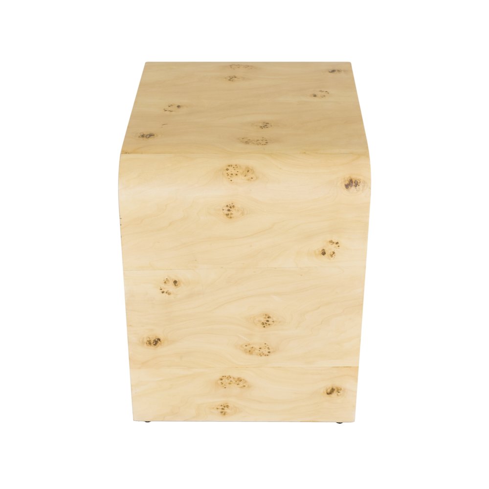 Cresthill Natural Burl Wood Night Stand