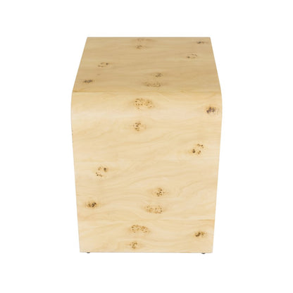 Cresthill Natural Burl Wood Night Stand
