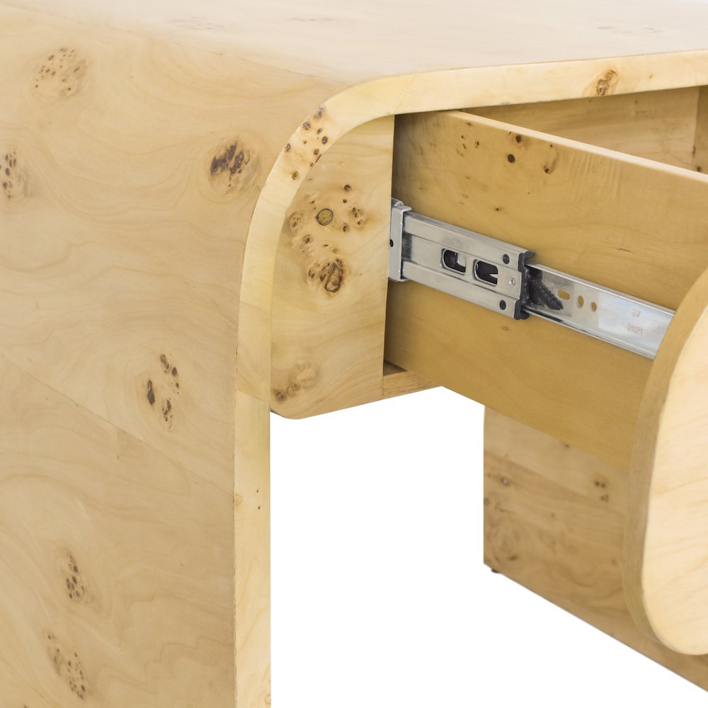 Cresthill Natural Burl Wood Night Stand