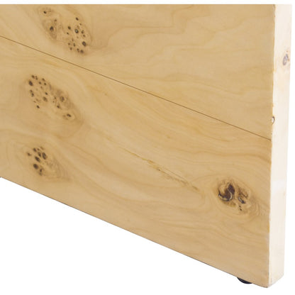 Cresthill Natural Burl Wood Night Stand