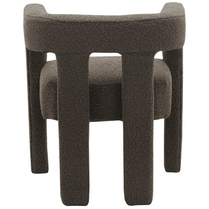 Athena Brown Boucle Fabric Accent/Dining Chair