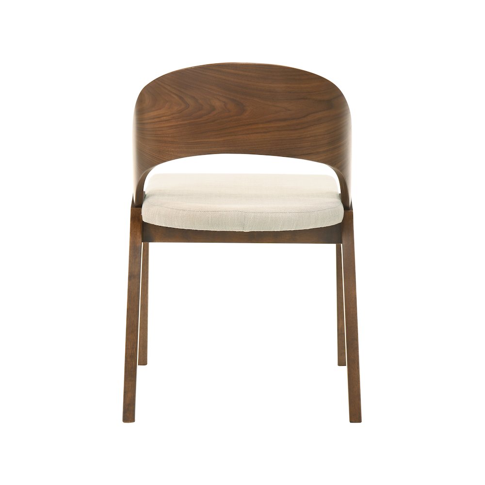 Woodson Beige Linen Textured Fabric Dining Chair, Set of 2