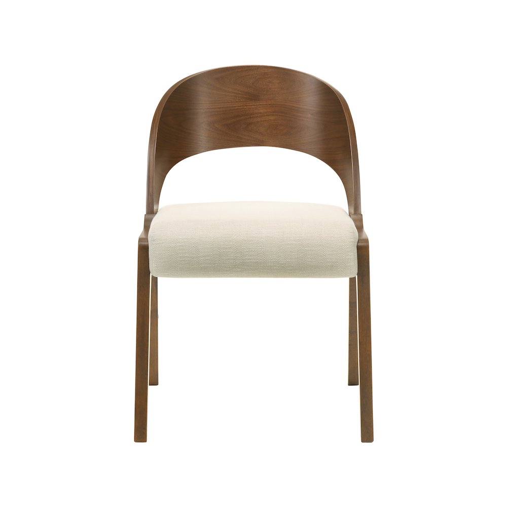 Woodson Beige Linen Textured Fabric Dining Chair, Set of 2