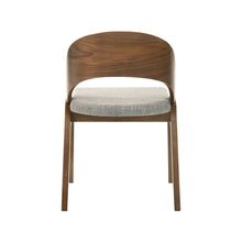 Woodson Grey Linen Textured Fabric Dining Chair, Set of 2