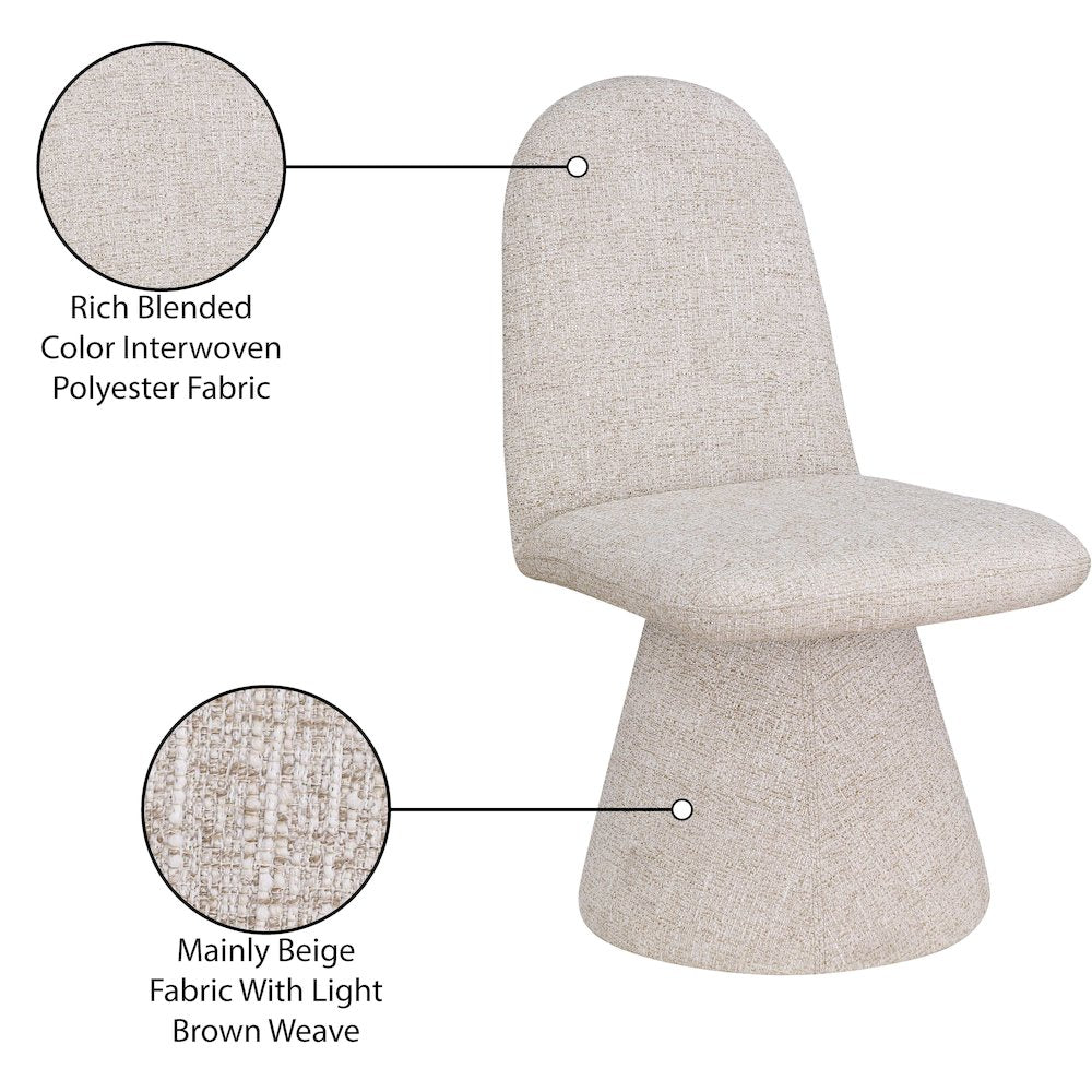 Renuar Beige Dining Chair, Set of 2