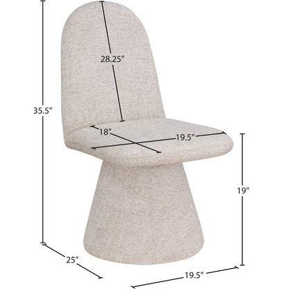Renuar Beige Dining Chair, Set of 2