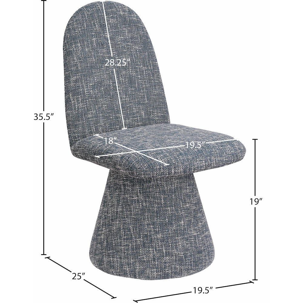 Renuar Blue Dining Chair, Set of 2