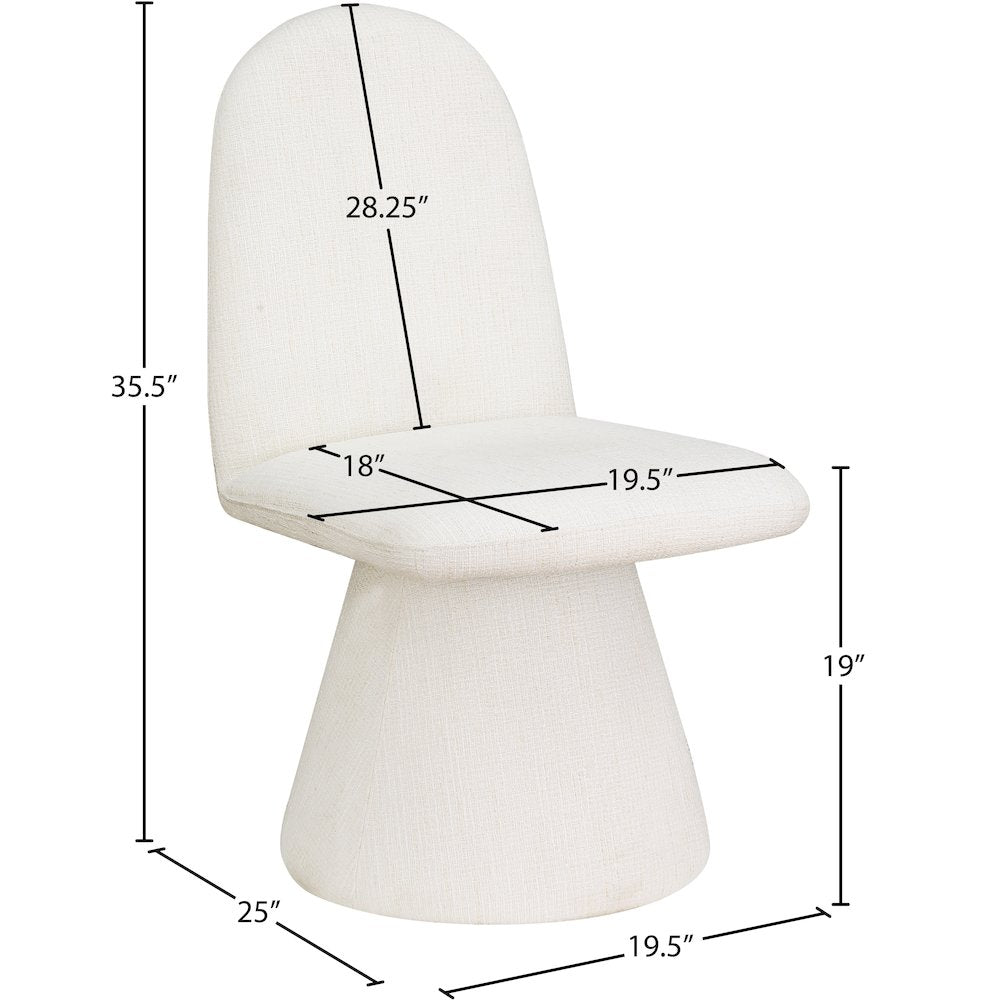 Renuar Cream Dining Chair, Set of 2
