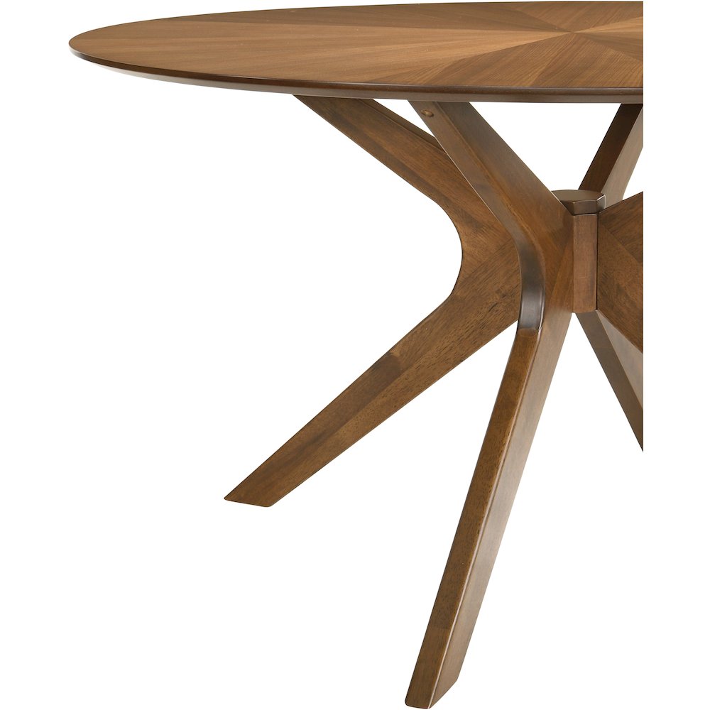 Woodson Rich Walnut Veneer Dining Table